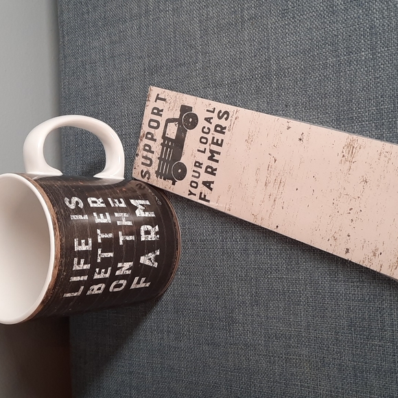 Farm Mug List Notepad Paper Gift Set Farmer Life Coffee Tea Grocery To Do List - Picture 2 of 4